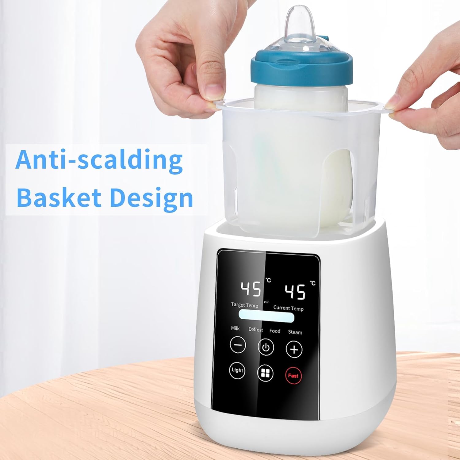 6-in-1 Multi-Functional Baby Bottle Warmer with Sterilizer Fast Digital