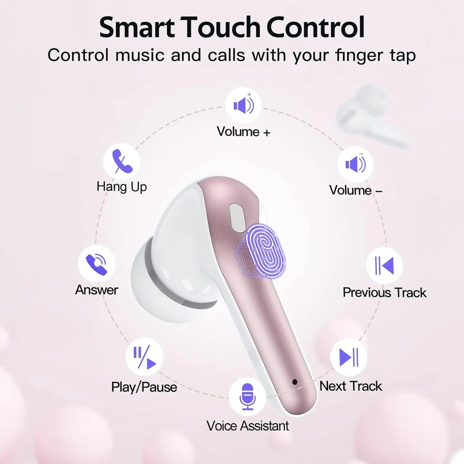 TAGRY X08 Bluetooth Wireless Earbuds with 60H Playtime LED Display - Gomix Brands Outlet