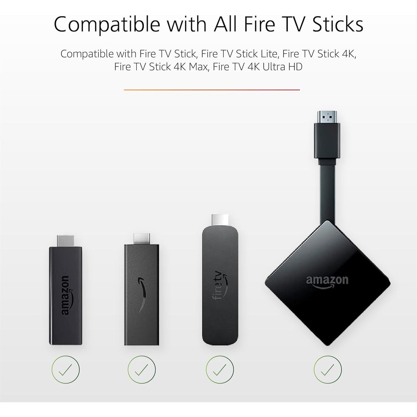 Mission USB Power Cable for Amazon Fire TV Stick – No Adapter Needed