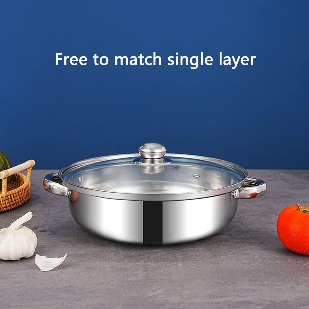 WATA WT-069 Stainless Steel Two-Tier Steamer