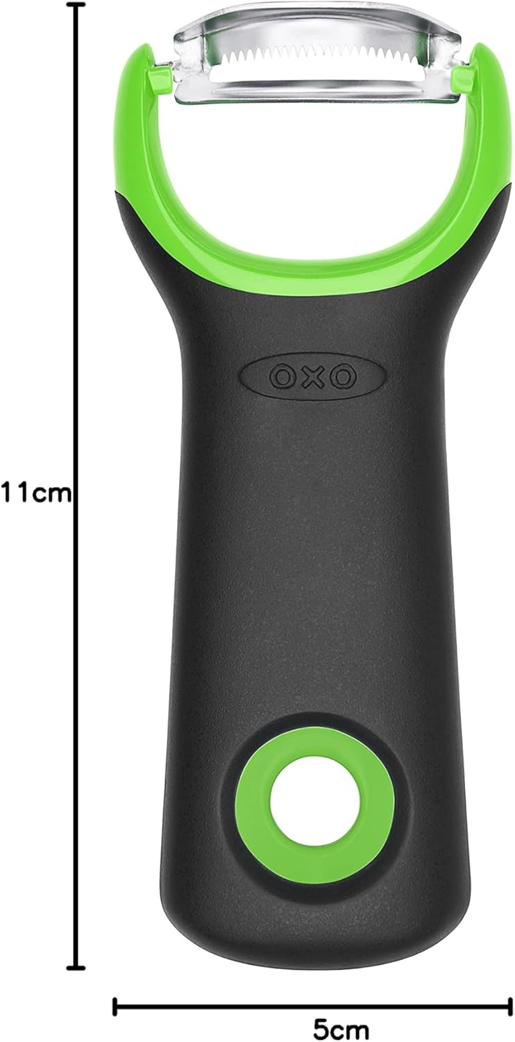 OXO Asparagus Peeler, Stainless Steel, Black