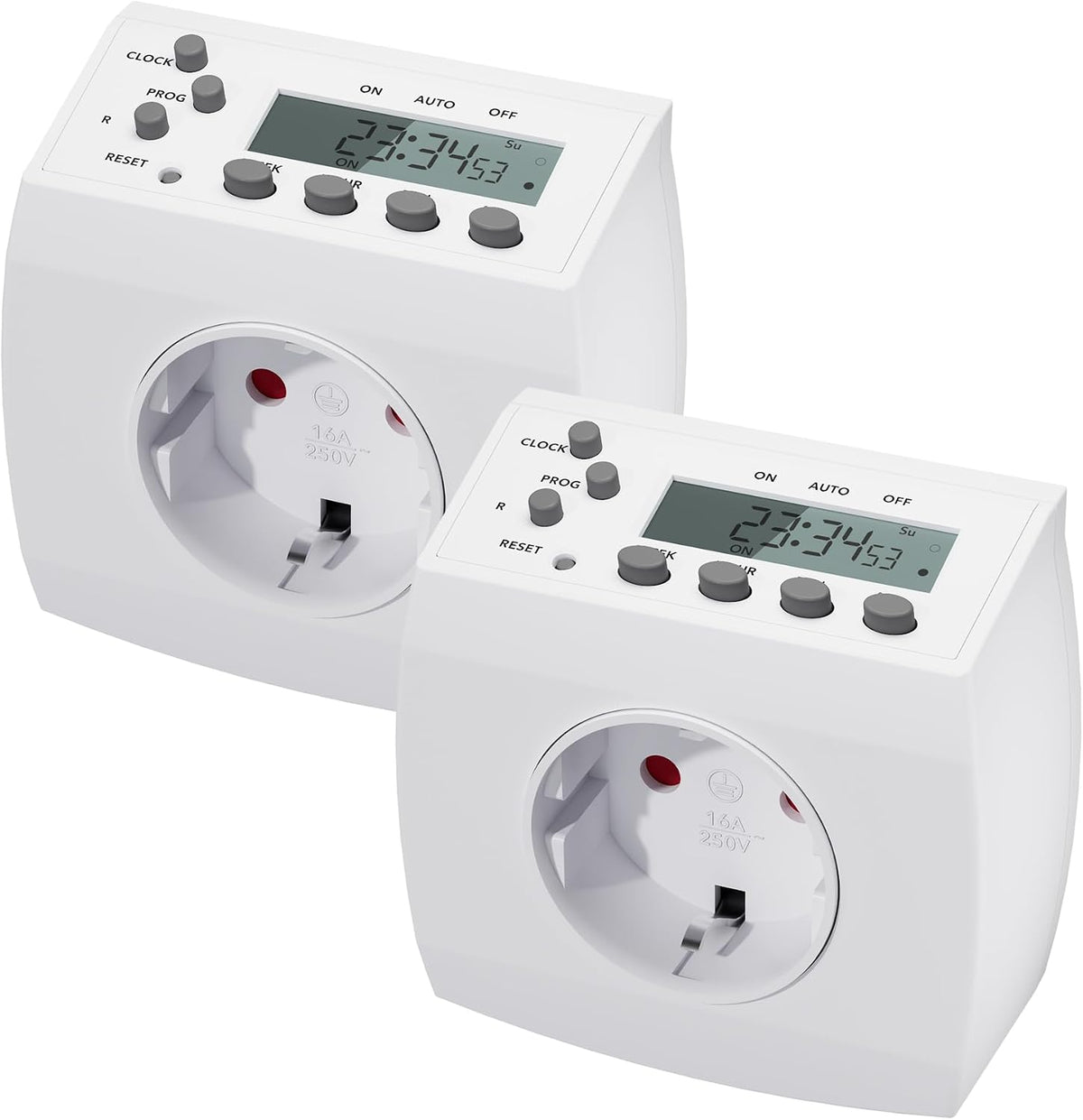 HBN 2xBND-50/SG3-VC Digital Weekly Timer Socket 3680W