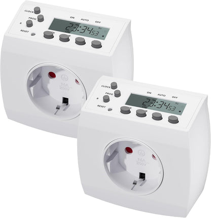 HBN 2xBND-50/SG3-VC Digital Weekly Timer Socket 3680W