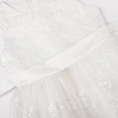 Elegant Embroidered Sleeveless Lace Ball Gown for Girls' Special Occasions 11-12 years - Gomix Brands Outlet