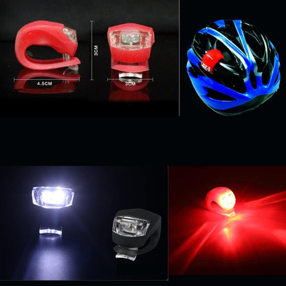 Constefire Bike Light Set 4-Pack LED Silicone Front Rear Waterproof IPX4 for Cycling MTB Road
