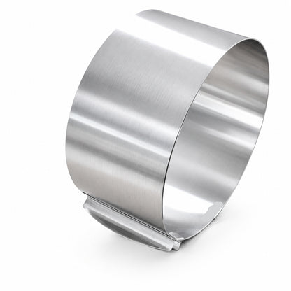 Adjustable Stainless Steel Mousse Cake Ring 16-30cm Silver