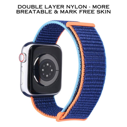 iTronix Sport Loop Nylon Band for Apple Watch 38mm 40mm 41mm Navy Blue