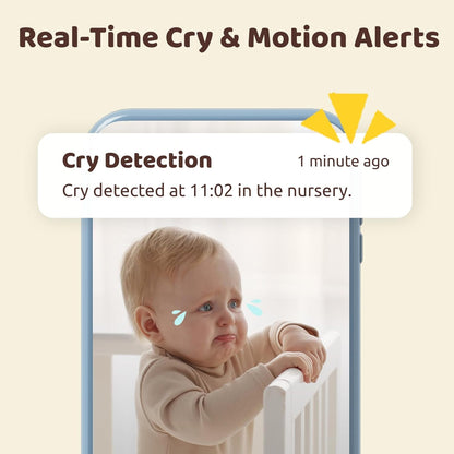 NETVUE Upgraded 5\" Baby Monitor Camera with 5000mAh Battery