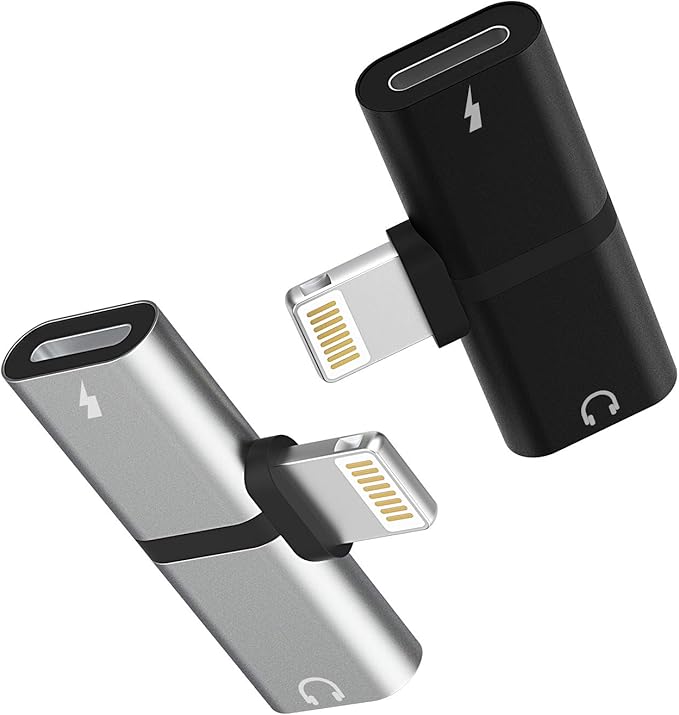 Zoyuzan Lightning to Audio 4‑in‑1 Adapter for iPhone, iPad & iPod