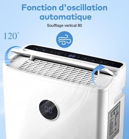 Pasapair CE-FDD20-5290ZWR5 Portable Dehumidifier 20L 110W