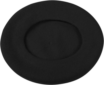 TRIXES Classic French Beret Hat for Women - Fashionable Artist Warm Felt
