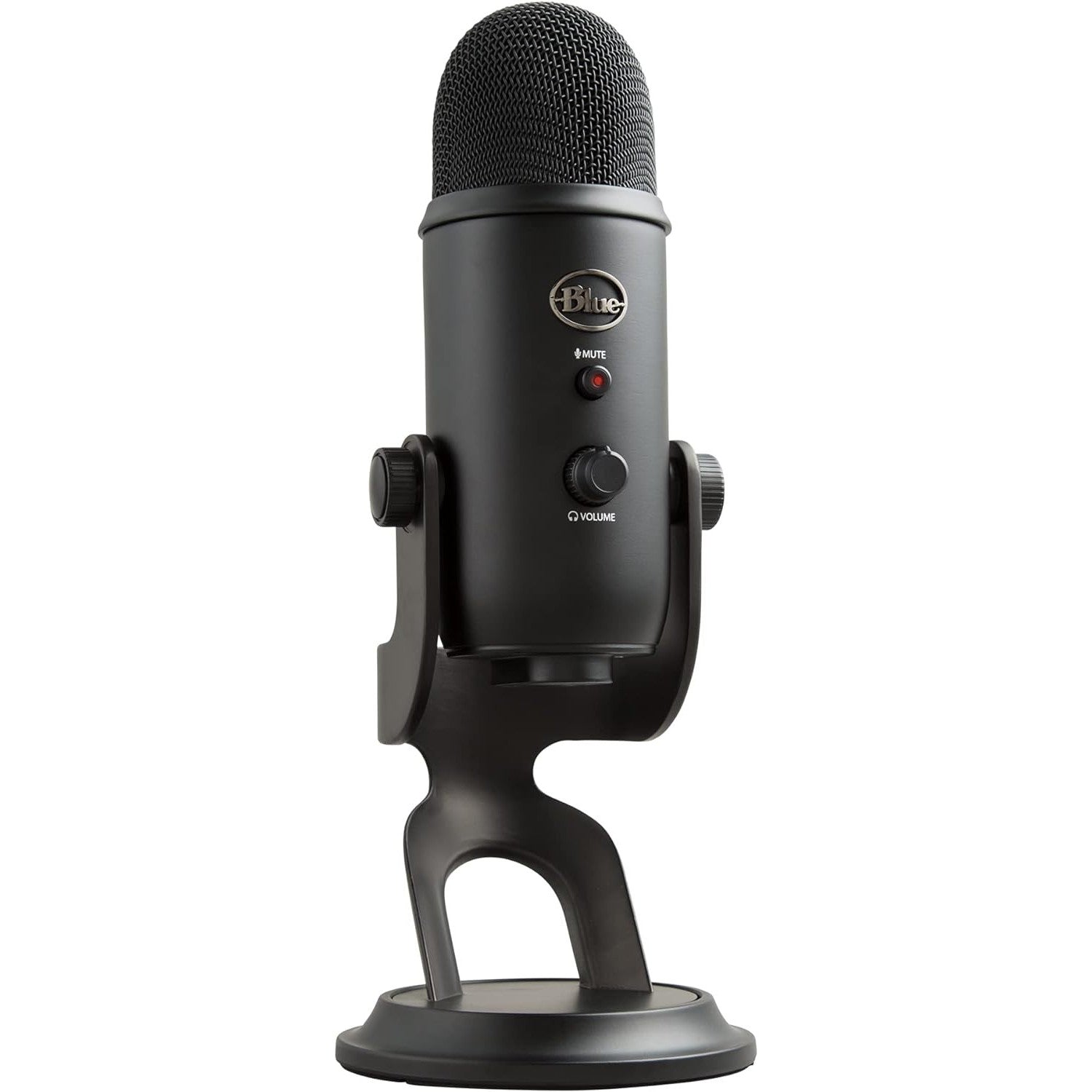 Blue Yeti Blackout USB Microphone: Studio Quality Recording and Streaming