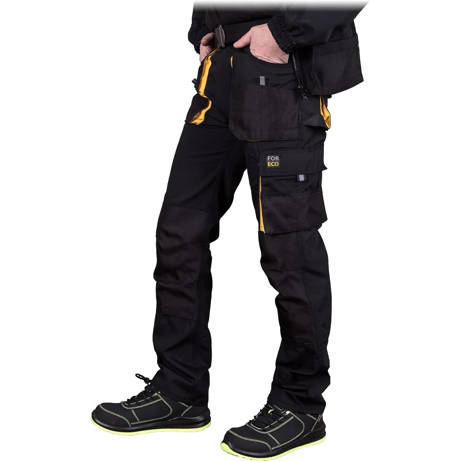REIS FORECO‑T Men's Work Trousers, Cut Protection, Durable Polyester‑Cotton Blend