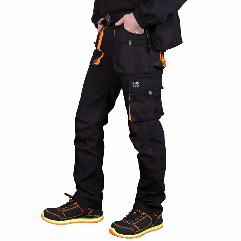 REIS FORECO‑T Men's Work Trousers, Cut Protection, Durable Polyester‑Cotton Blend
