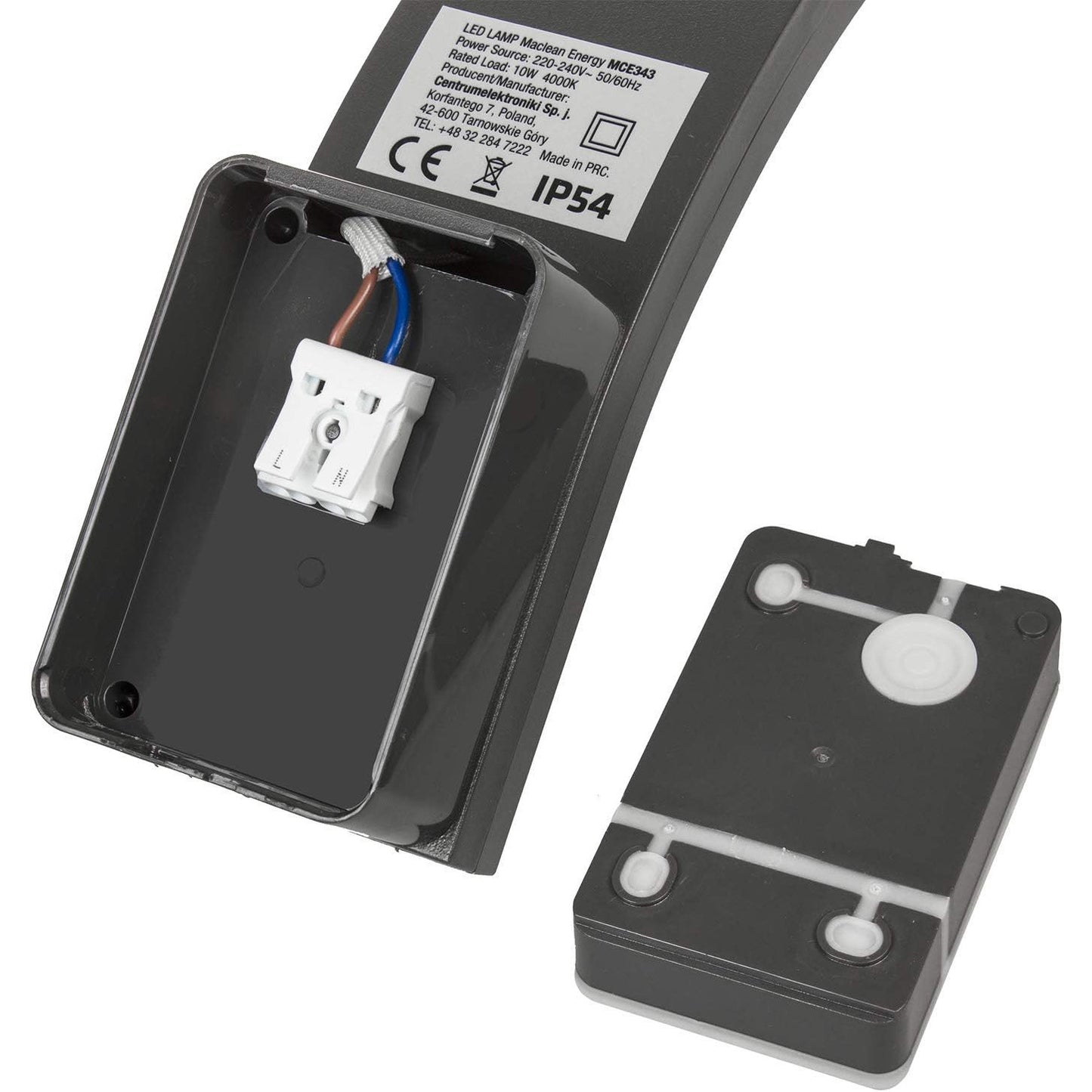 Maclean MCE343 Facade LED Lamp 800lm 10W IP54 Outdoor Wall Lamp Energy Saving Gray