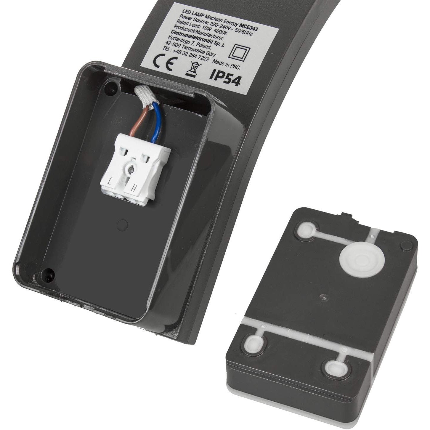 Maclean MCE343 Facade LED Lamp 800lm 10W IP54 Outdoor Wall Lamp Energy Saving Gray