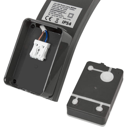 Maclean MCE343 Facade LED Lamp 800lm 10W IP54 Outdoor Wall Lamp Energy Saving Gray