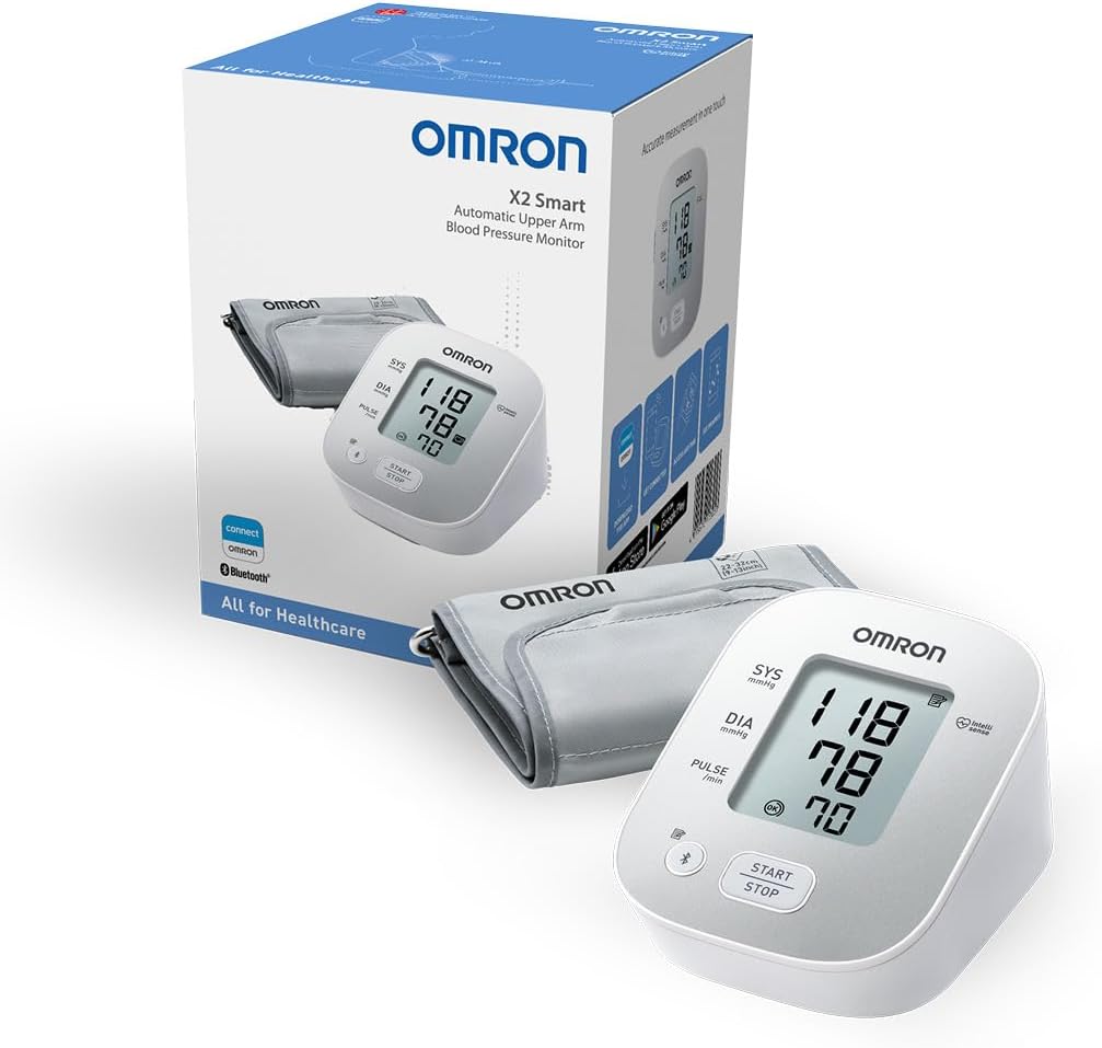 Omron X2 Smart Bluetooth Upper Arm Blood Pressure Monitor 22-32cm