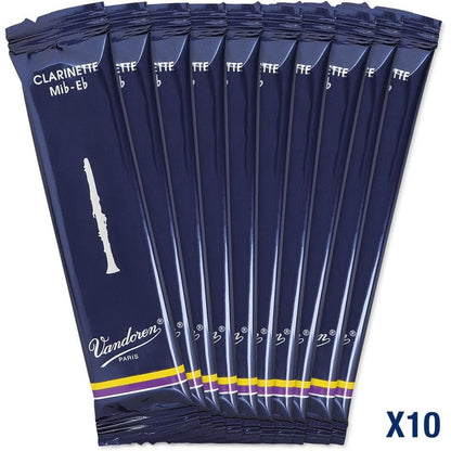 Vandoren CR113 Eb Clarinet Traditional Reeds Strength 3 10 Pack