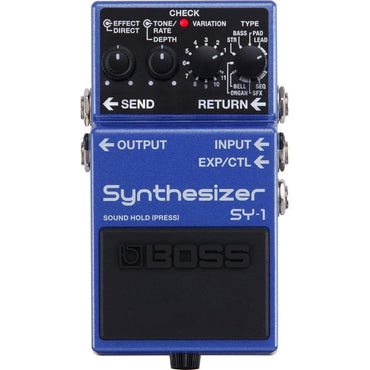 Boss SY-1 Guitar Bass Synthesizer Pedal with 121 Polyphonic Sounds
