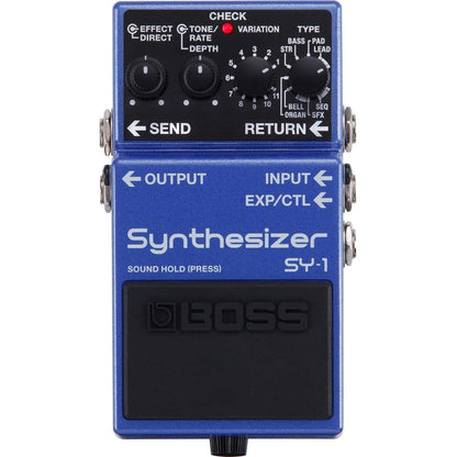 Boss SY-1 Guitar Bass Synthesizer Pedal with 121 Polyphonic Sounds