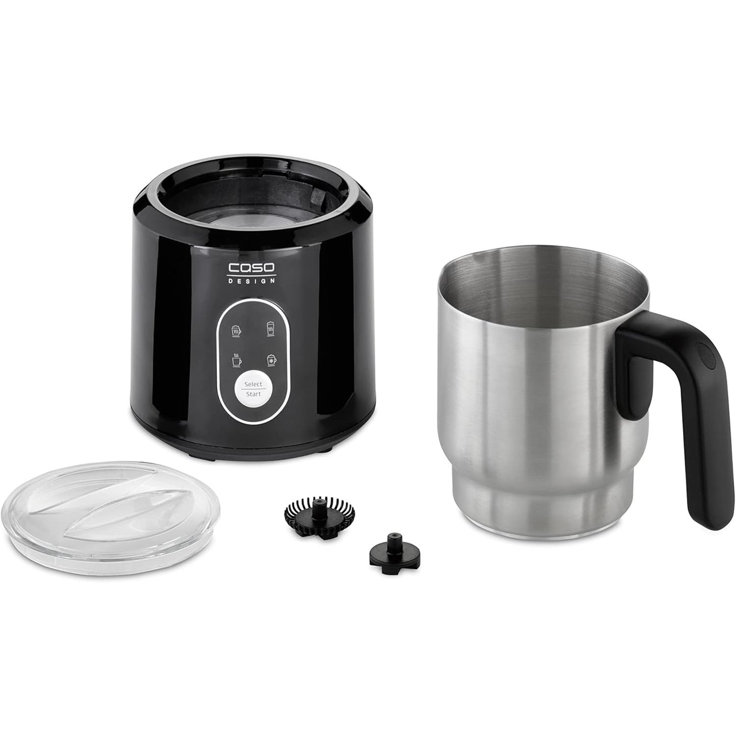 Caso Crema & Choco Black 4-in-1 Stainless Milk Frother