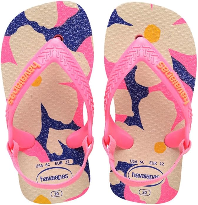 Havaianas Baby Mini Me Beige Tongue Sandals for Girls