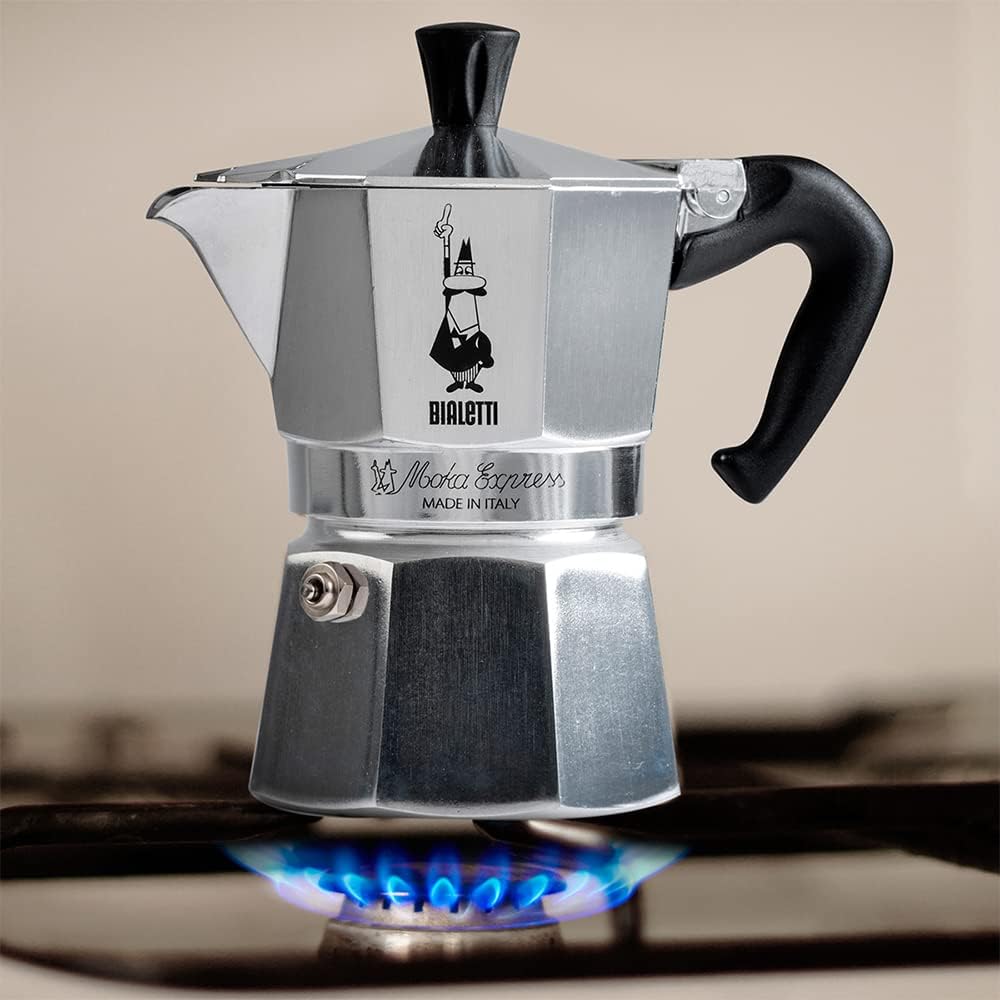 Bialetti Moka Express 6‑Cup Aluminum Stovetop Espresso Maker