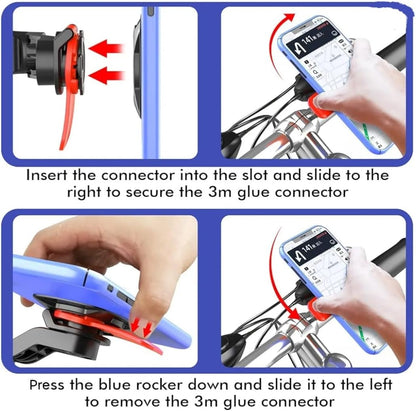 Pro QuickLock 360° Rotating Clip Smartphone Handlebar Mount