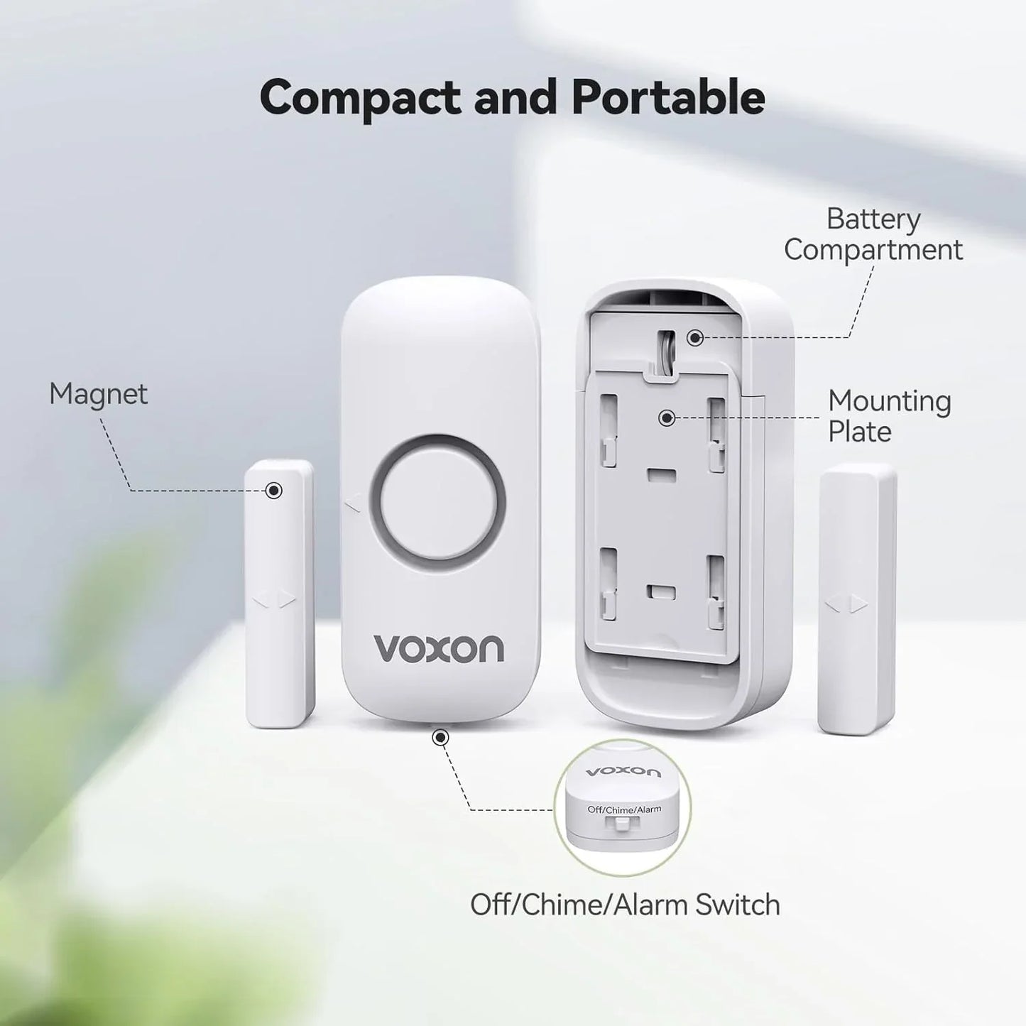 VOXON Alarm Sensor – Loud 100dB Home Security - Gomix Brands Outlet