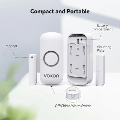 VOXON Alarm Sensor – Loud 100dB Home Security - Gomix Brands Outlet