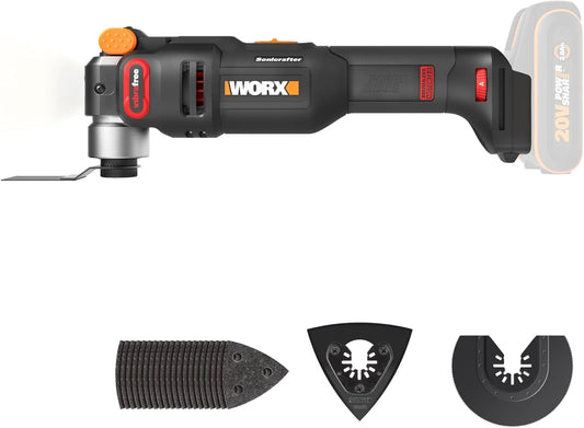 WORX Nitro 20V Cordless Sonicrafter: Brushless Multi-Tool for Cutting, Sawing, Grinding