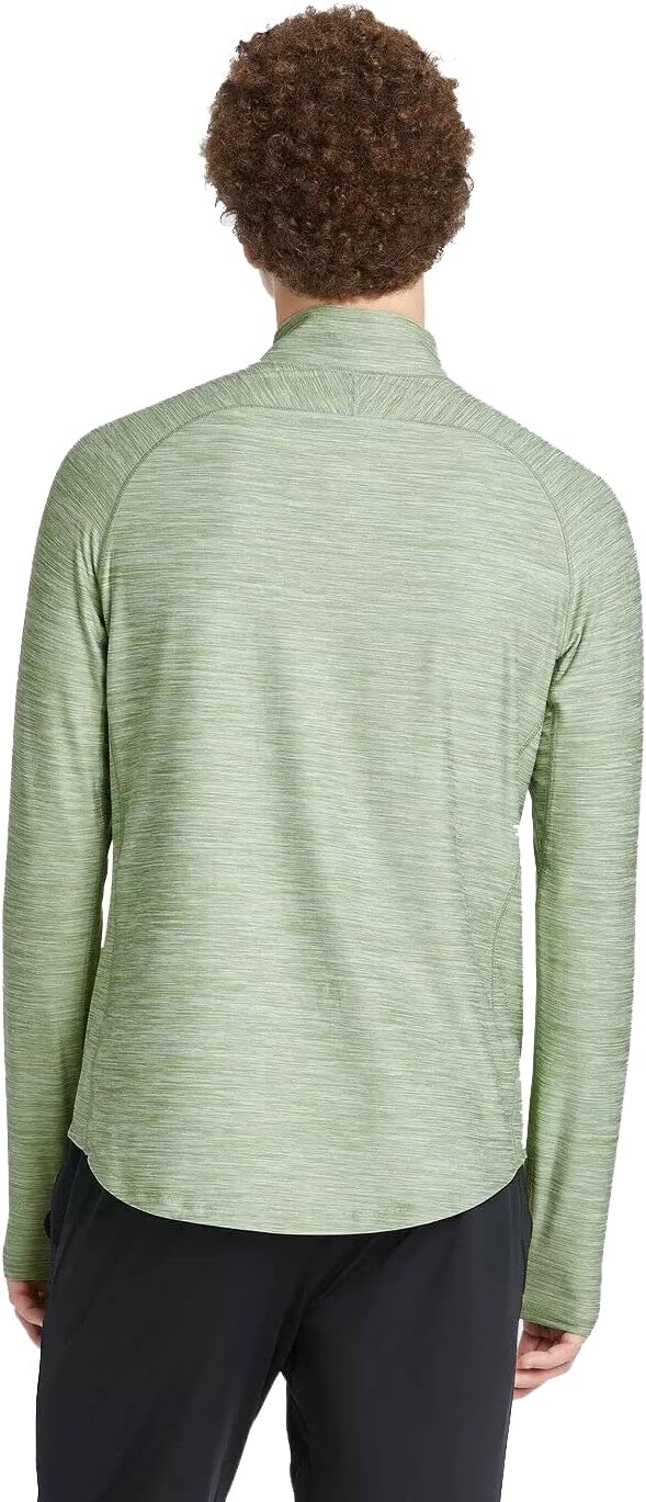 All in Motion Men's Quarter Zip Pullover Light Green Small