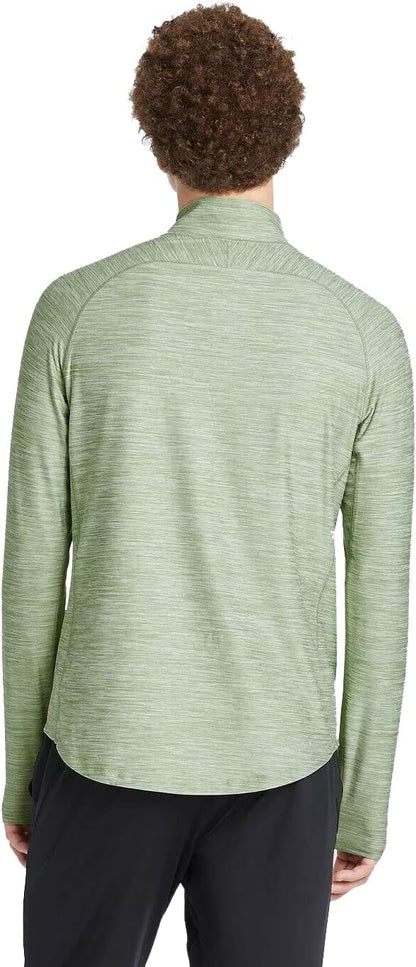 All in Motion Men's Quarter Zip Pullover Light Green Small