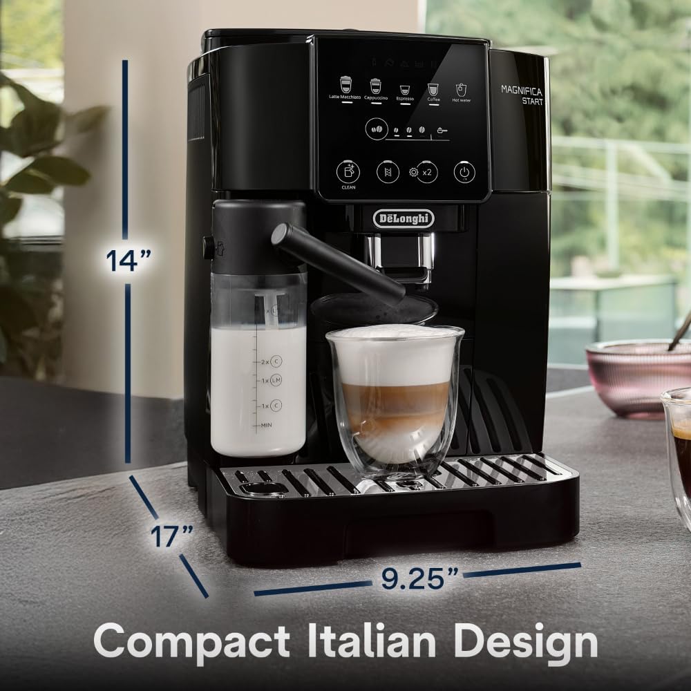 De'Longhi Magnifica Start Automatic Espresso Machine with Milk Frother