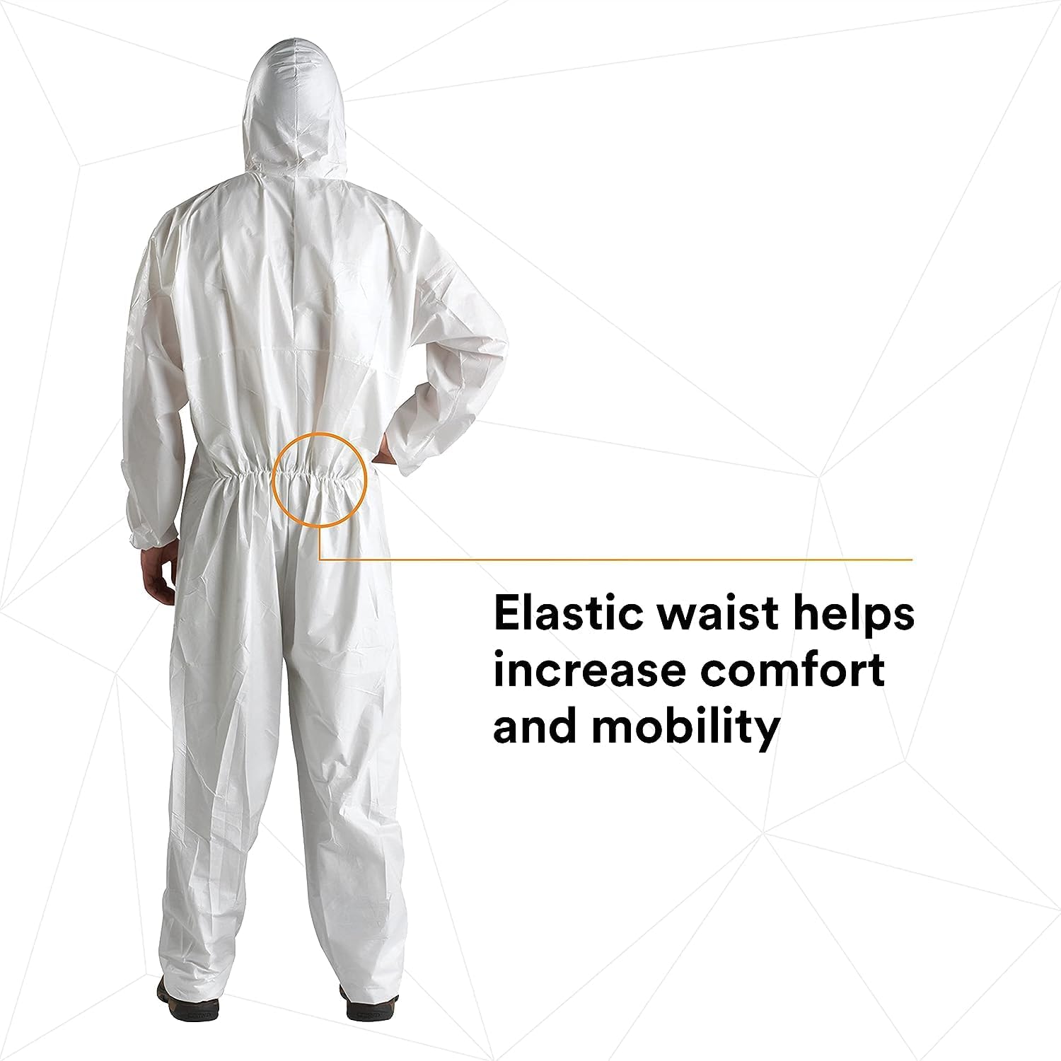 3M Disposable Protective Coverall 4510-XL: White, Type 5/6 Protection, 20-Pack
