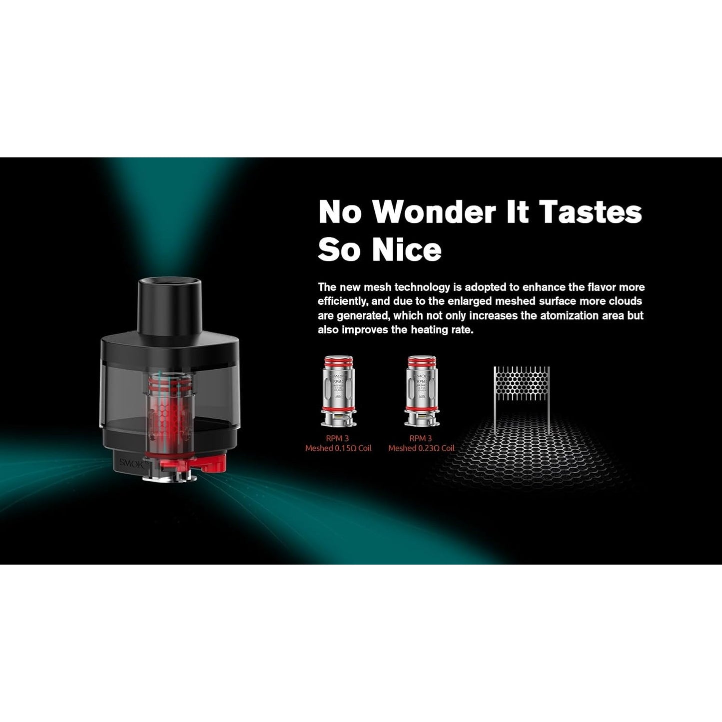 SMOK RPM 5 Black Leather 2ml Pod Kit 2000mAh Battery