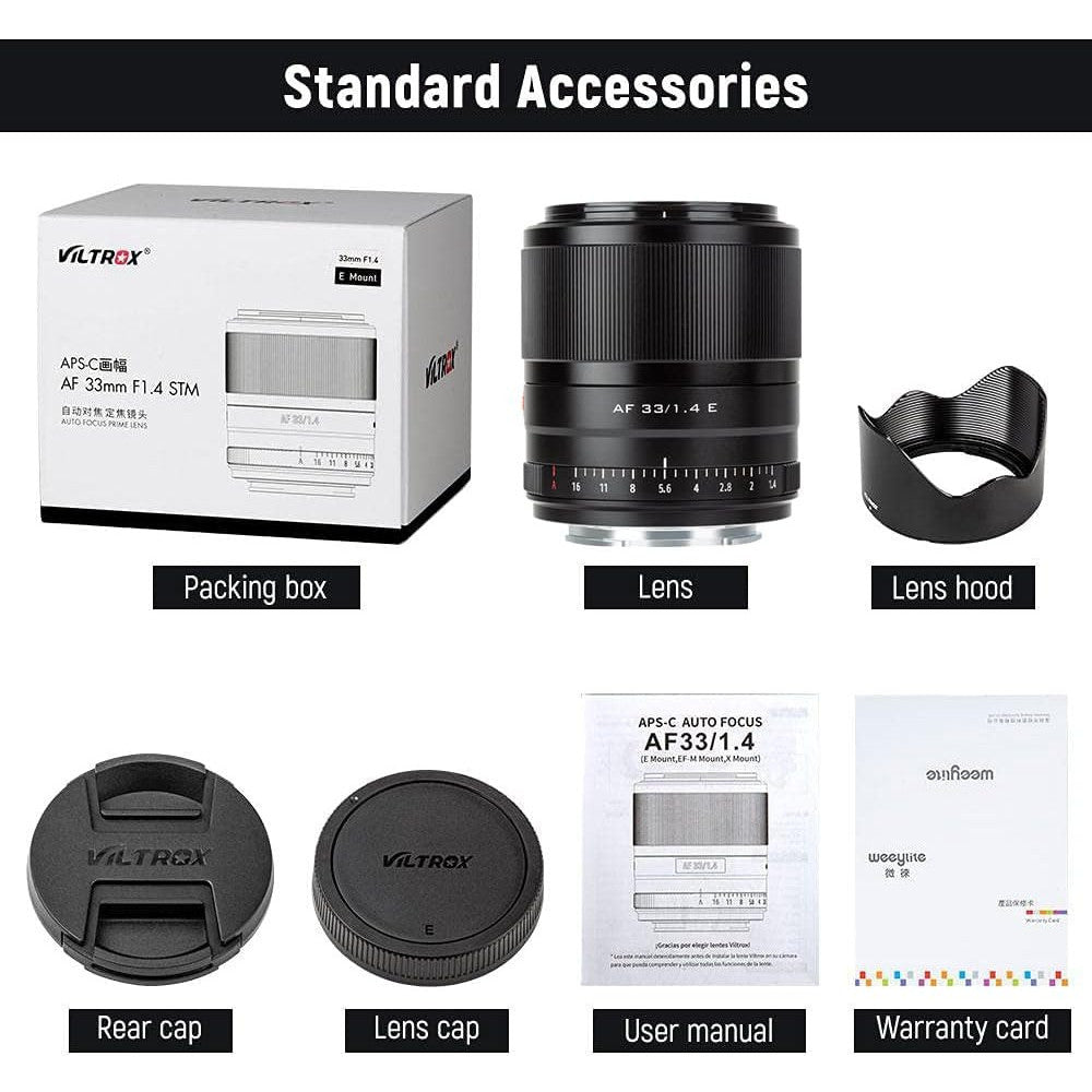 VILTROX 33mm f/1.4 Auto Focus Prime Lens for Sony E‑Mount