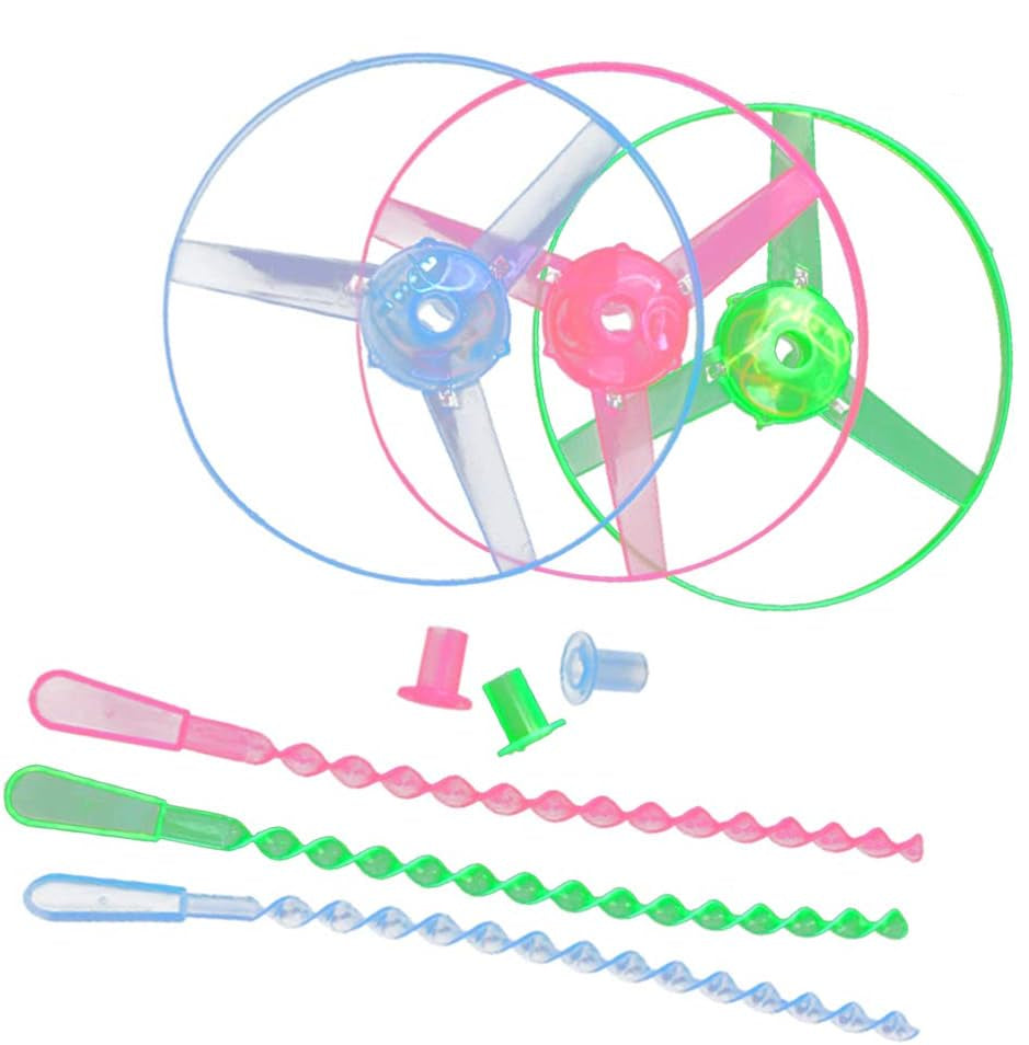 iplusmile Bamboo Dragonfly Toy Flying Rotating Kit 5 Random Colors