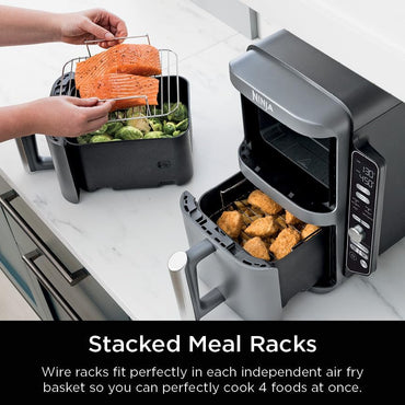 Ninja Double Stack XL Air Fryer: 9.5L Dual Basket, 6-in-1 Cooking Functions
