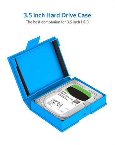 Inateck 3.5" HDD Protective Case – Shockproof Dustproof Anti-Static 6-Pack Colors