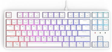 CIY X77 Tenkeyless Mechanical Gaming Keyboard with RGB Hot‑Swappable Switches