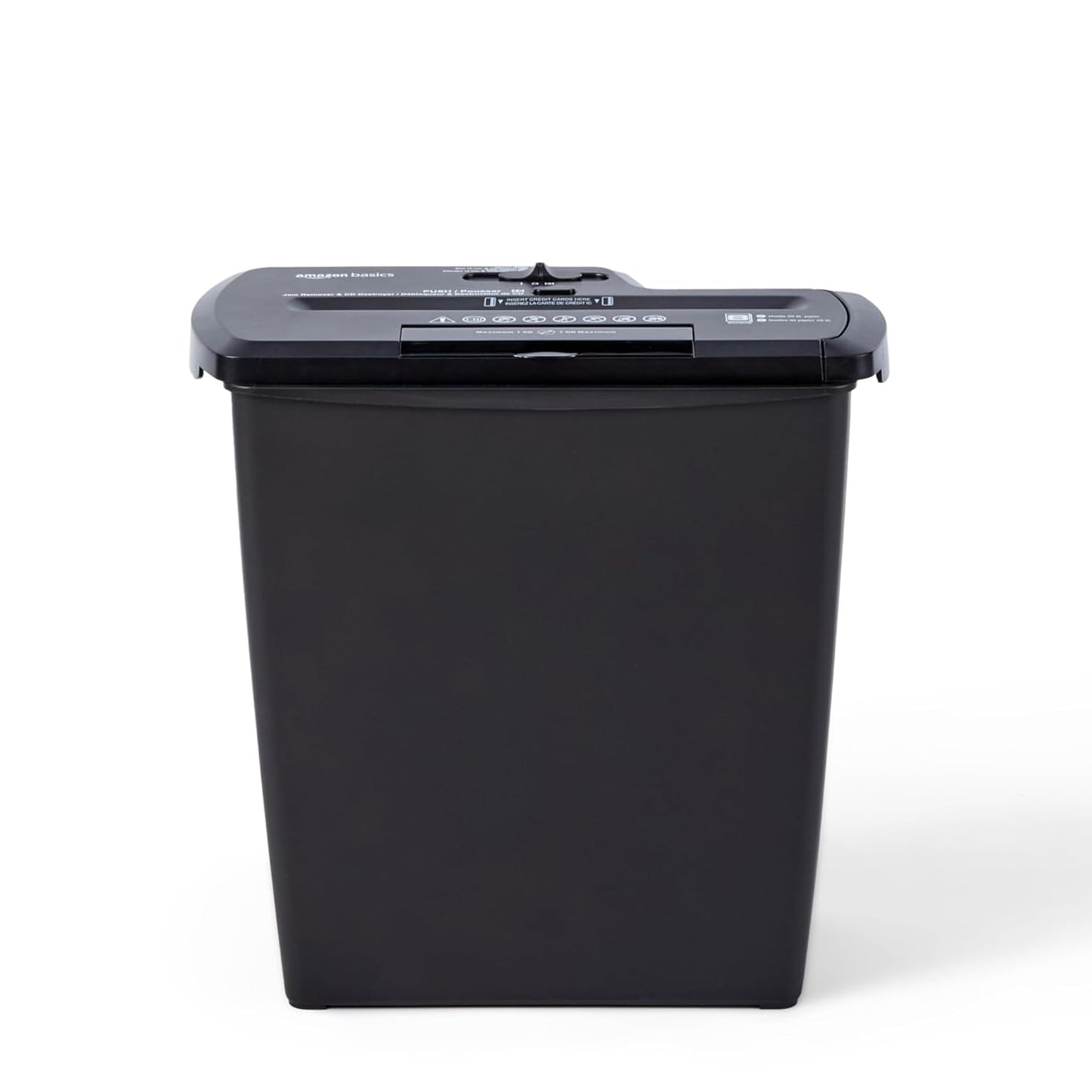 AmazonBasics 8-Sheet Strip-Cut Paper, CD and Credit Card Shredder