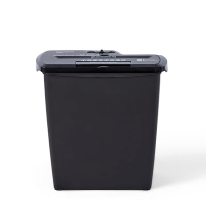 AmazonBasics 8-Sheet Strip-Cut Paper, CD and Credit Card Shredder