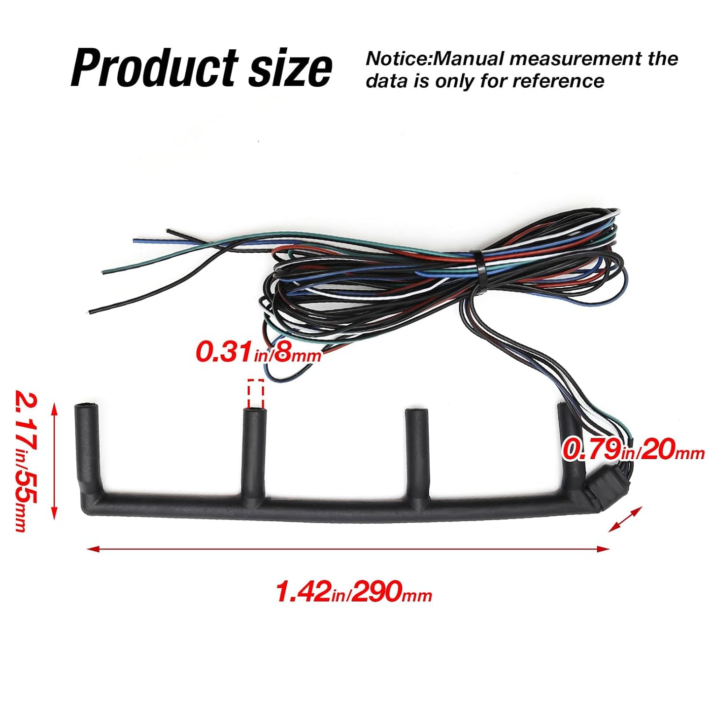 Ollanoos Glow Plug Wiring Harness 038971782C Compatible with Audi A3 2001-2003 VW Golf Jetta Sharan Transporter