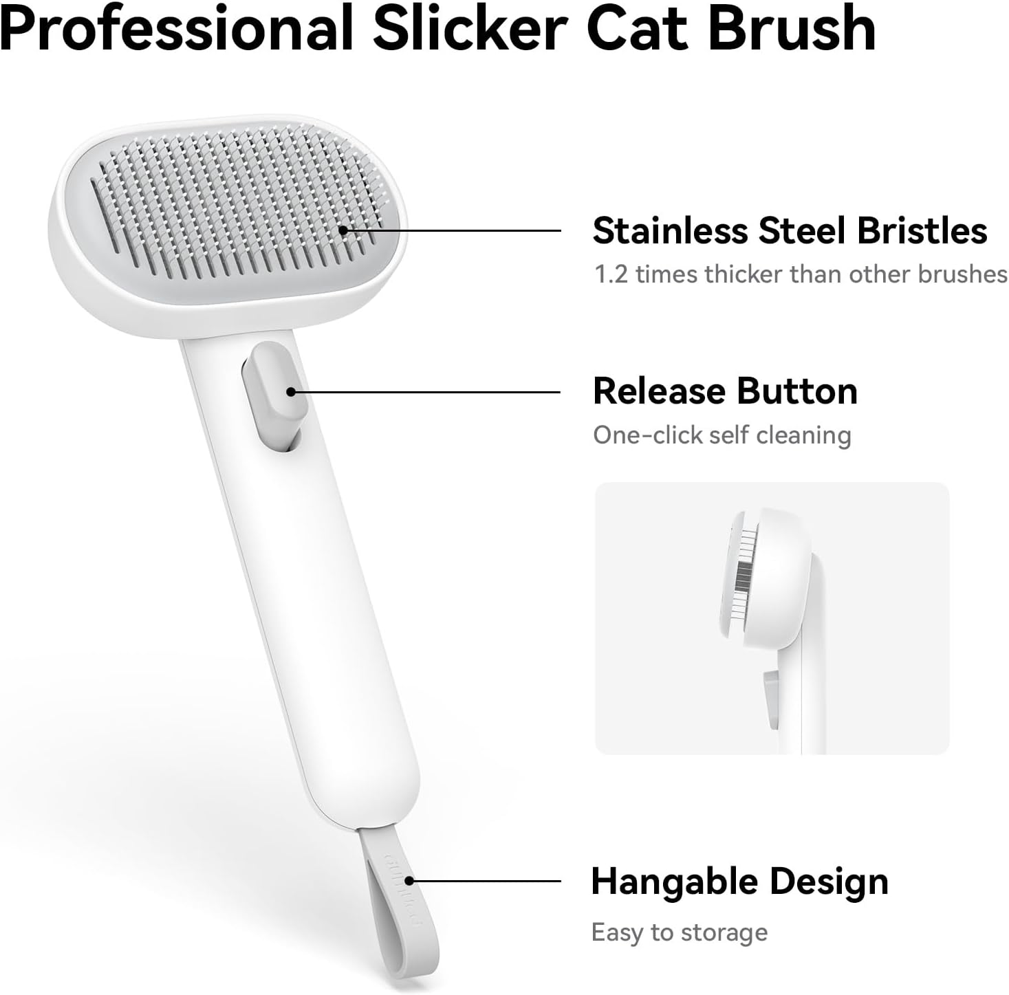 Aumuca Cat Brush for Shedding - Gentle Grooming & Massage Tool