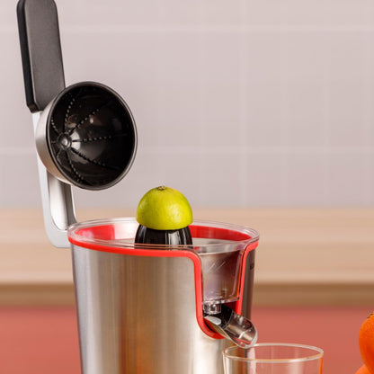 Solac Stainless Steel 600W Electric Citrus Juicer with Dual Cones