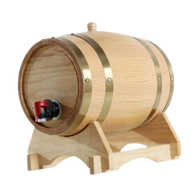 Premium Oak 1.5L Barrel Rustic Home Decor