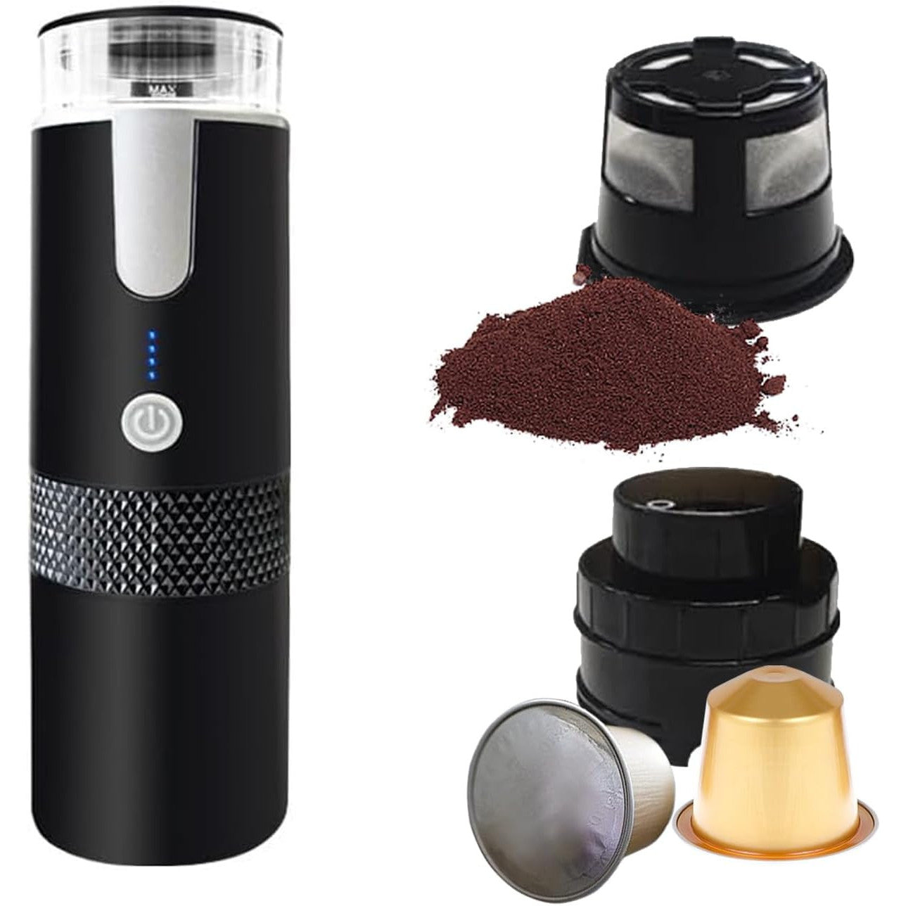 Portable Mini Electric Espresso Maker with Type‑C & Car Charger