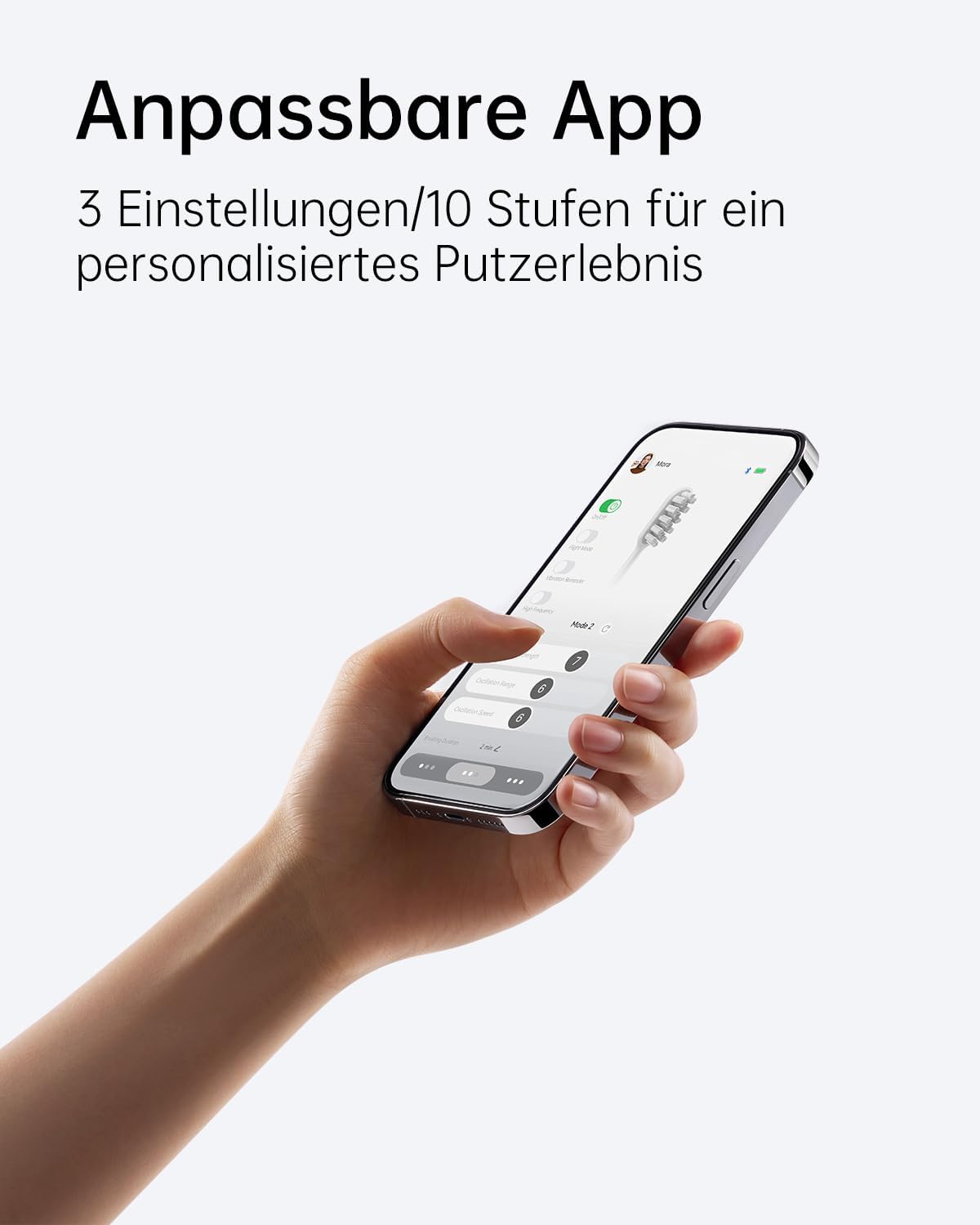 Laifen Wave Ultrasonic Oscillating‑Vibration Electric Toothbrush with 3 Heads